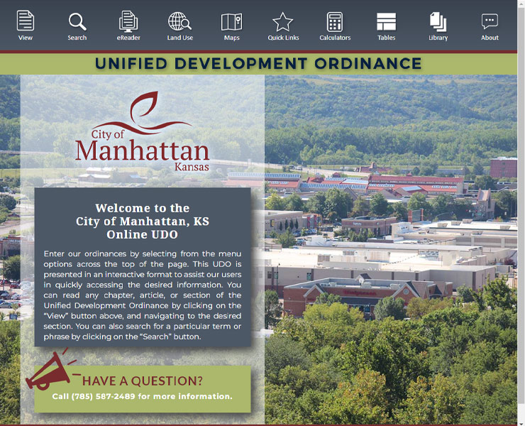 Manhattan, KS, Unified Development Ordinance Case Study - enCodePlus